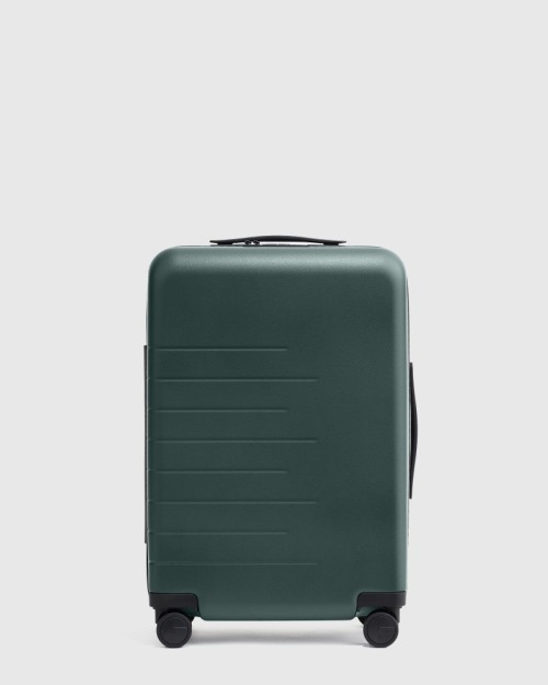 Expandable Carry-On Hard Shell Suitcase - 21 - Dark Green