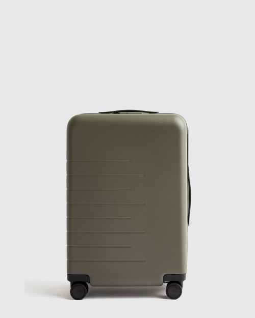 Carry-On Hard Shell Suitcase - 21 - Olive