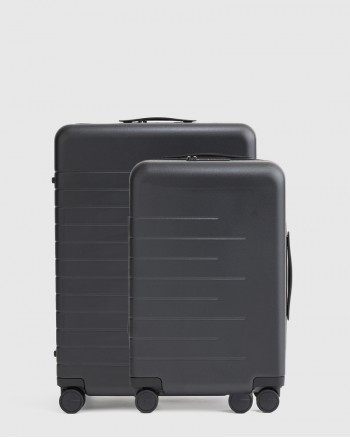 Carry-On 20 & Check-In 24 Hard Shell Suitcase Bundle - Black