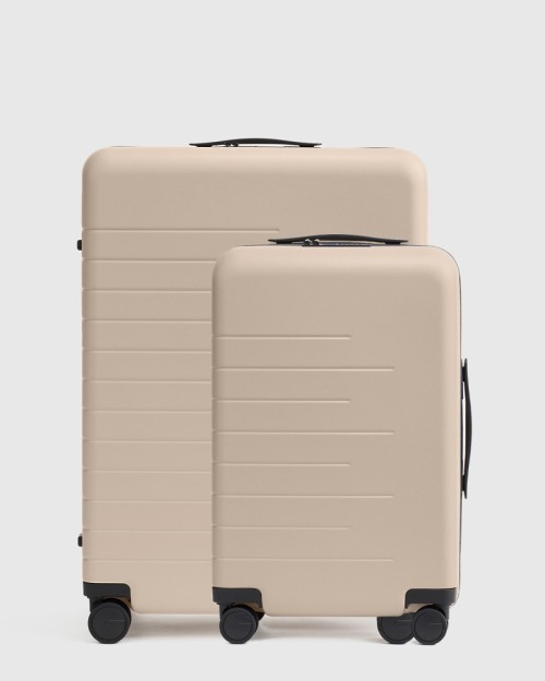 Carry-On 21 & Check-In 27 Hard Shell Suitcase Bundle - Tan