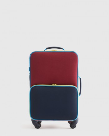 Carry-On Kids Suitcase - 18 - Navy Colorblock