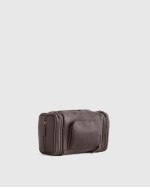 Nappa Leather Toiletry Bag - Dark Brown