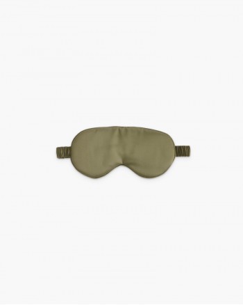 Mulberry Silk Beauty Sleep Mask - Washed Olive