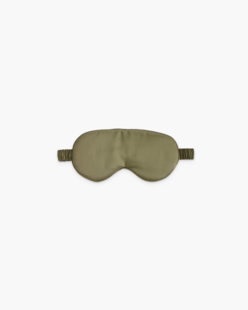 Mulberry Silk Beauty Sleep Mask - Washed Olive