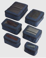 Eco Compression Packing Cubes (6-pack) - Navy