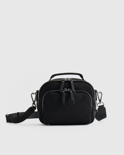 Revive Nylon Camera Crossbody - Black