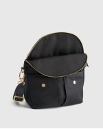 Revive Nylon Foldover Crossbody - Black