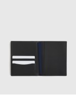 Nappa Leather RFID Blocking Passport Holder - Black